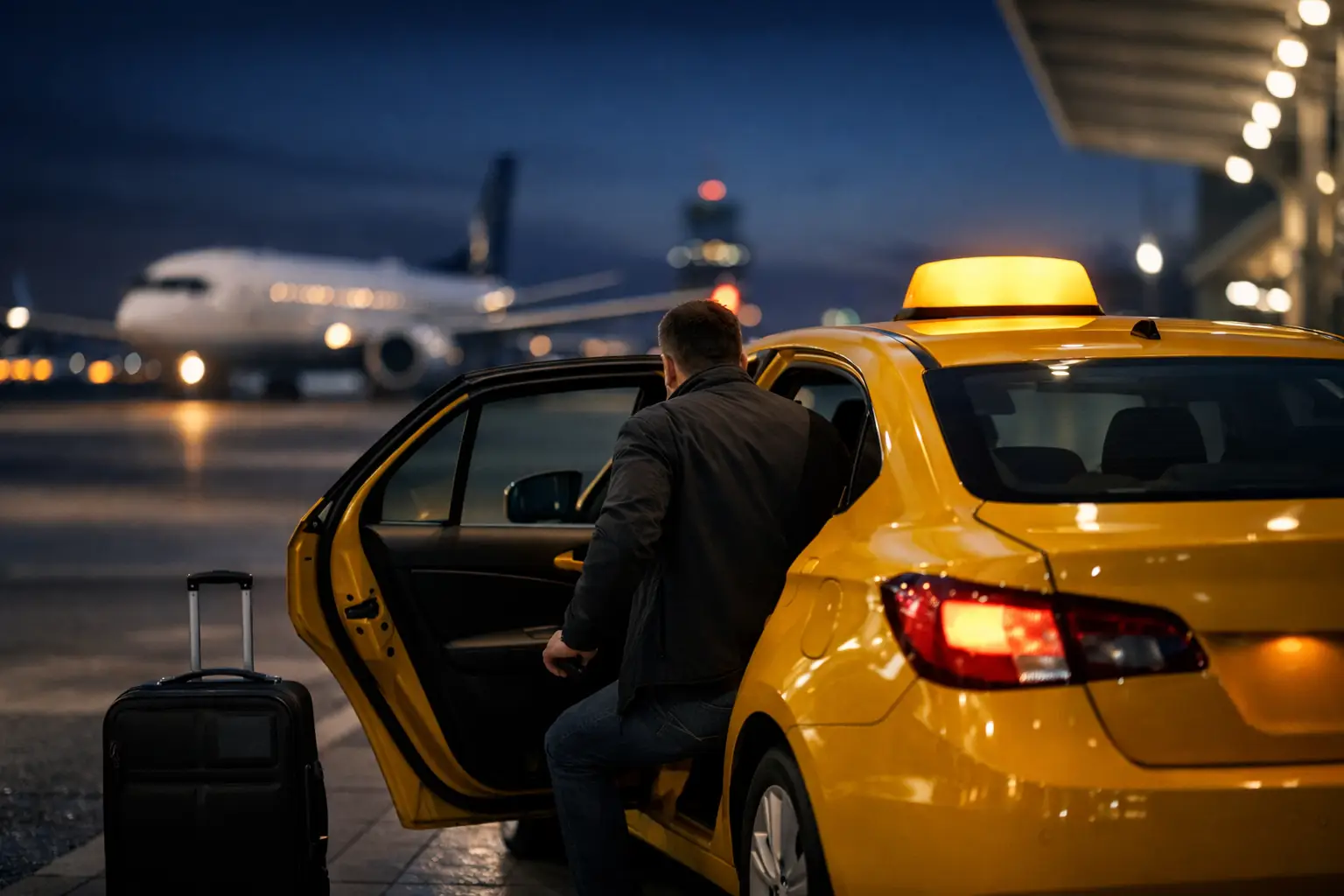 Nacht taxi naar luchthaven zonder stress Nacht taxi naar luchthaven zonder stress
